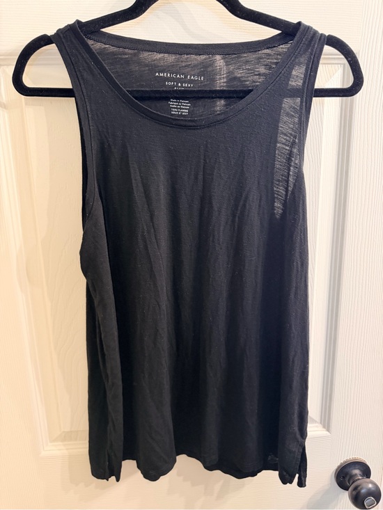 American Eagle Outfitters Tops - American Eagle Outfitters Black Scoop Neck Tank